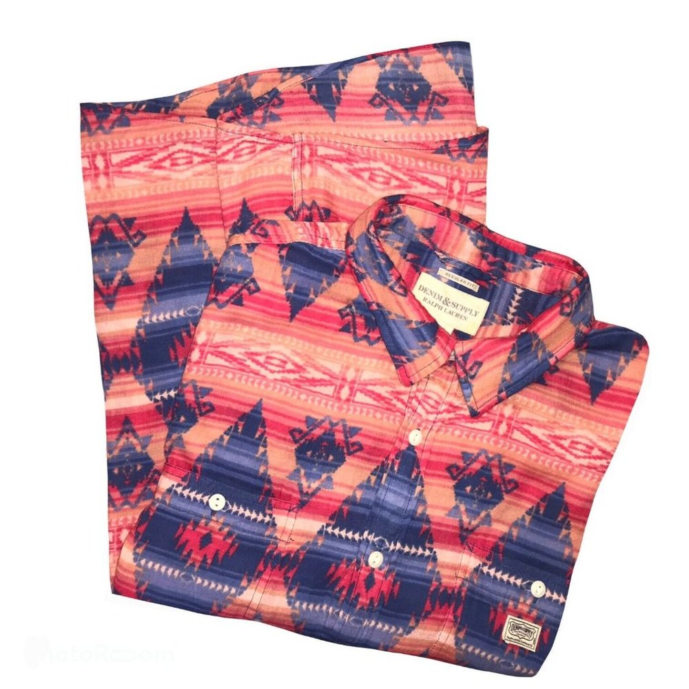 Ralph Lauren Aztec Southwestern Button Down XXL
